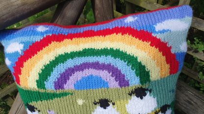 Suffolk Sheep Rainbow Cushion - Image 14